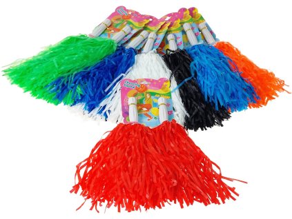 Pompony třásně set 1 pár sportovní mávátko na fandění různé barvy