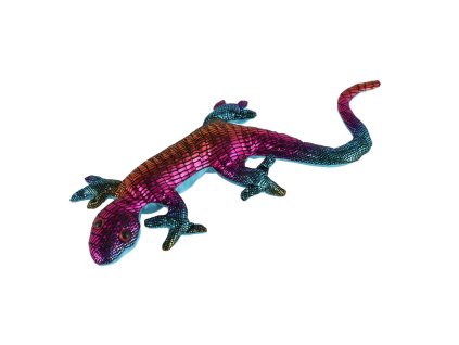 Ještěrka plněná pískem 220 g mačkací antistresová látka 26cm v sáčku