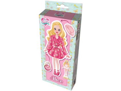 JIRI MODELS Panenky magnetické oblékací Alice se stojánkem