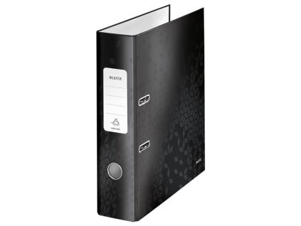 Pákový pořadač Leitz WOW 180° - A4, 8 cm, černý