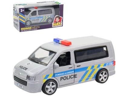 Auto policejní dodávka kovová Česká Policie CZ na baterie Světlo Zvuk