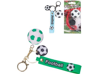 Přívěsek na klíče fotbalový míč dětská klíčenka 3 barvy