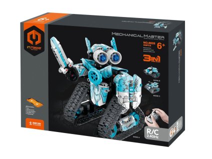 Stavebnice iM.MASTER 3v1 programovatelný robot RC  plast 2,4GHz 398 dílků na bat. v krabici 31x23cm