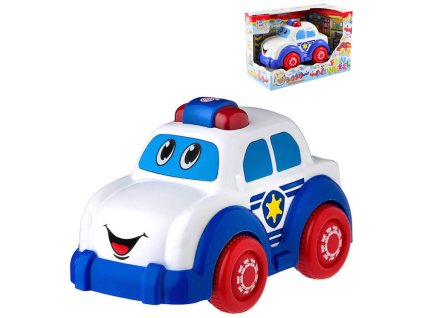 Autíčko baby veselé s obličejem policie na baterie Světlo Zvuk