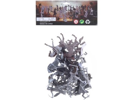 Rytíři akční figurky 6cm s koňmi herní set v sáčku