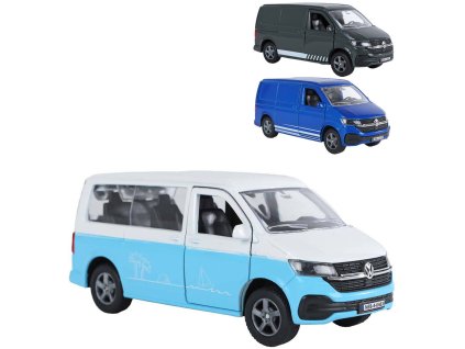KIDS GLOBE Auto Volkswagen Transpotrer kov PB 14cm 3 barvy