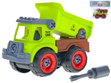 Auto sklápěčka montážní šroubovací set s nástrojem volný chod 2 barvy