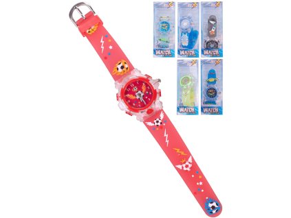 Glamour hodinky náramkové analogové chlapecké na baterie Světlo 6 druhů