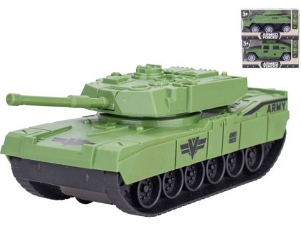 Vojenské zelené army vozidlo / tank 13-14cm plast 3 druhy