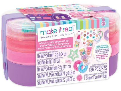 MAKE IT REAL Beauty 2-Go! dětská kosmetická sada make-up na cesty
