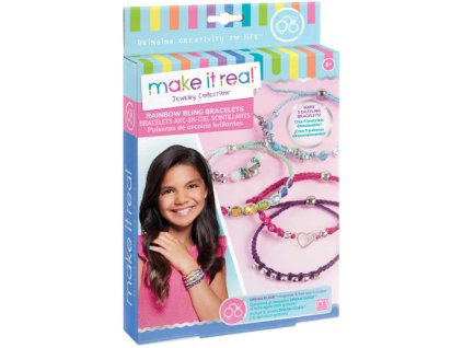 Náramky kamínkové dětský kreativní set s korálky a doplňky