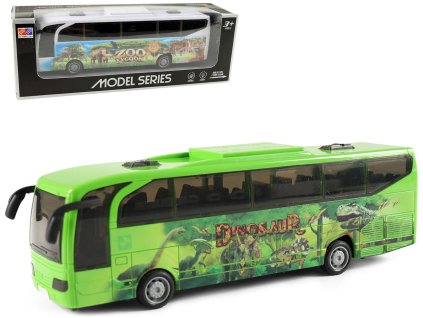 Autobus Dino / Zvířátka ZOO na setrvačník baterie Světlo Zvuk 2 druhy