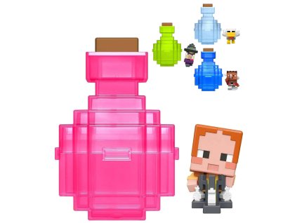 MINECRAFT Těžba set mini figurka s pískem různé druhy s překvapením