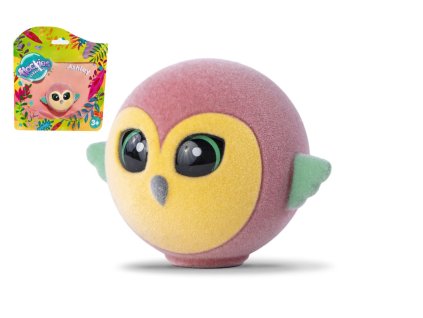 Zvířátko Flockies Papoušek Ara  Ashley fliška 4cm v sáčku