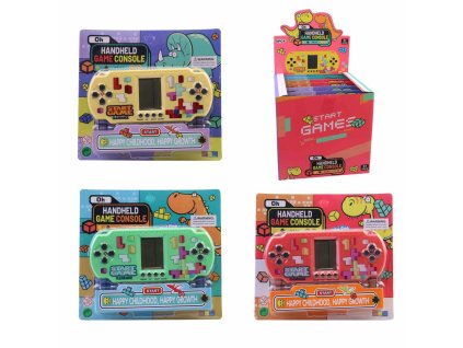 Hra retro elektronická tetris 3 barvy Games