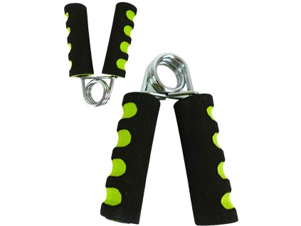 ACRA Posilovač prstů pěnový s pružinou zelený set 2ks