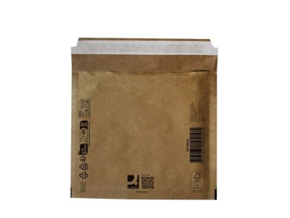 Bubl.obálky Q-C - na CD, 200 x 175 mm, hnědé 10 ks