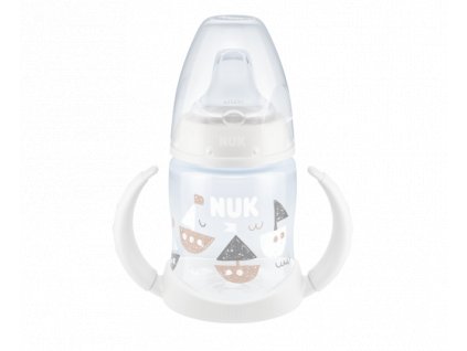 NUK FC lahvička na učení s kontrolou teploty bílá  150 ml