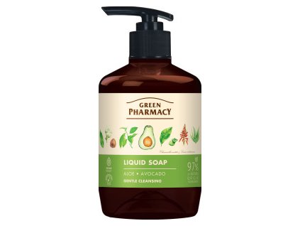 788799 -  Green Pharmacy tekuté mýdlo aloe a avokádo 460 ml s dávkovačem
