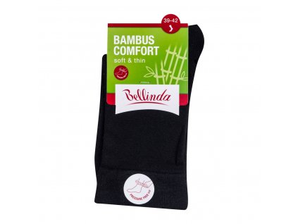 Bellinda Bambus Comfort Soft dámské ponožky vel. 39-42 černé 1 pár