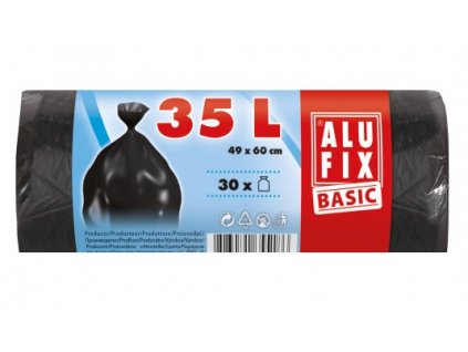 Alufix sáčky na odpadky černé 35 l 30 ks