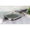 BERLINGERHAUS Pánev grilovací s mramorovým povrchem a poklicí 28 cm Carbon PRO Line BH-6909