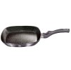BERLINGERHAUS Pánev grilovací s mramorovým povrchem a poklicí 28 cm Carbon PRO Line BH-6909