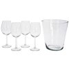 EXCELLENT HOUSEWARE Sklenice na víno + chladič sada 5 ks KO-VER000576
