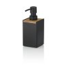 KELA Dávkovač mýdla Cube polyresin černá 300 ml KL-23689