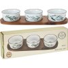 EXCELLENT HOUSEWARE Sada misek na pochutiny servírovací s tácem 4 ks KO-210000920