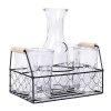 EXCELLENT HOUSEWARE Sklenice na limonádu s karafou a košíkem sada 6 ks 1l KO-CD1001110