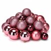 HOMESTYLING Vánoční ozdoby koule sada 26 ks tmavě růžová KO-CAN302060