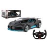 Auto RC Buggatti Divo RASTAR šedé plast 32cm 2,4GHz na dálk. ovládání na baterie v krabici 43x18cm