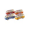 Autobus Kinsmart VW Classical kov/plast 13cm na zpětné natažení 4 barvy 12ks v boxu