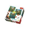 Puzzle 3v1 Svět Dinosaurů 20x19,5cm v krabici 28x28x6cm