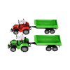 Traktor s vlekem a výklopkou plast 35cm 2 barvy na setrvačník v blistru
