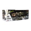 Tank RC 2ks 25cm tanková bitva+dob. pack 27MHZ a 40MHz maskáč se zvukem se světlem v kr. 50x20x23cm