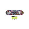 Skateboard prstový šroubovací plast 9cm s doplňky mix barev na kartě 12,5x17x3cm