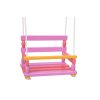 Houpačka dřevo růžová 40x30cm nosnost 80kg v sáčku