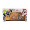 Skateboard prstový šroubovací 2ks plast 10cm s rampou s doplňky 2 barvy v krabičce 35x9x18cm