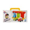 Garáž s autíčky 3ks + doplňky plast v krabici 27x14x15cm