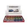 Auto Kinsmart Toyota GR Supra Racing kov 13cm 4 barvy na zpětné natažení 12ks v boxu