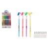 Tužka obyčejná jednorožec plast s vyměnitelnými hroty 10ks 4 barvy 48ks v boxu