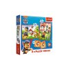 Puzzle 2v1 + pexeso Psí tým Tlapková patrola/Paw Patrol 27,5x20,5cm v krabici 28x28x6cm