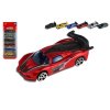 Auto závodní 6ks kov/plast 8cm na volný chod v krabičce 10,5x27x4cm