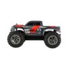 Auto RC pick up terénní plast 25cm 2,4GHZ na baterie šedo-červený v krabici 32x14x18cm