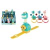 Projektor dinosaurus na ruku plast 11cm na baterie 3 barvy na kartě 12 ks v boxu