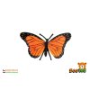 Motýl Monarcha stěhovavý (babočka) zooted plast 11cm