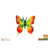 Motýl tropický Papilio/otakárek barevný zooted plast 6cm