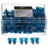 Sada nožových automobilových pojistek MECHANIC FUSE SET 15A, 100ks SIXTOL